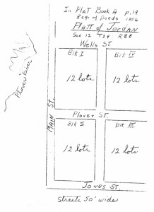 Village of Jordan Plat 1857