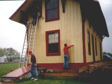Bancroft Depot painting 1998